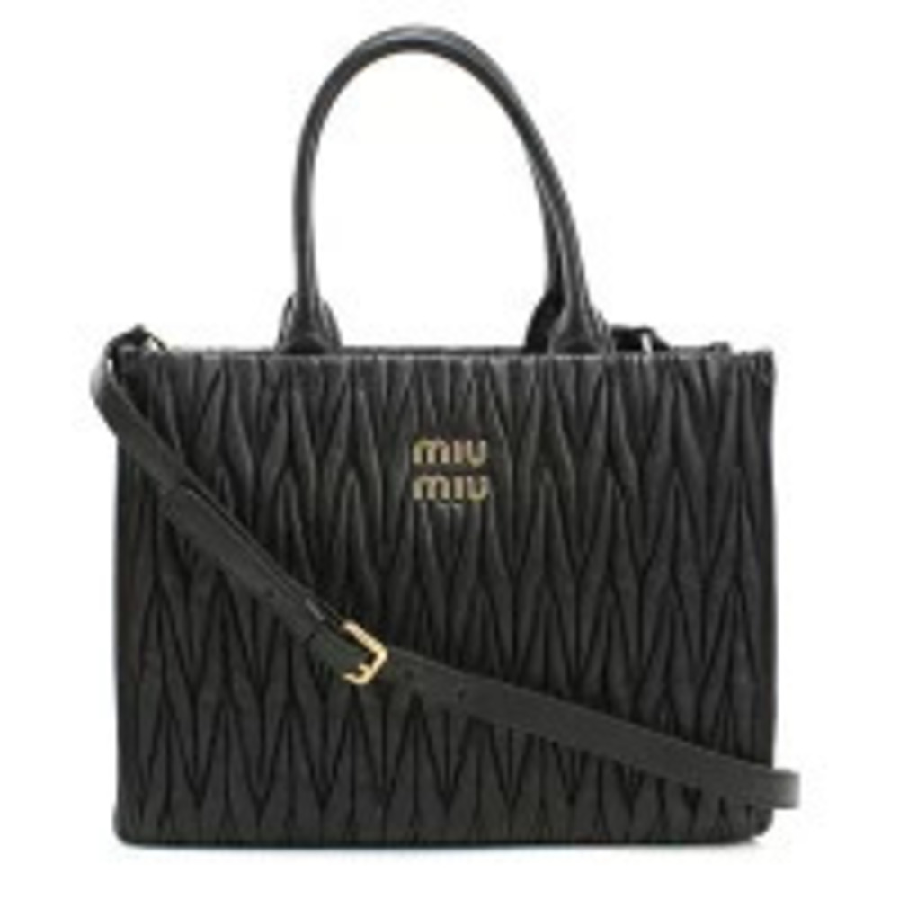 Miu Miu Matelasse Black Handbag